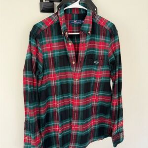 Vineyard Vines Men's Festive Plaid Shirt